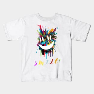 Smile and spread joy around you, Smiles are Contagious Kids T-Shirt